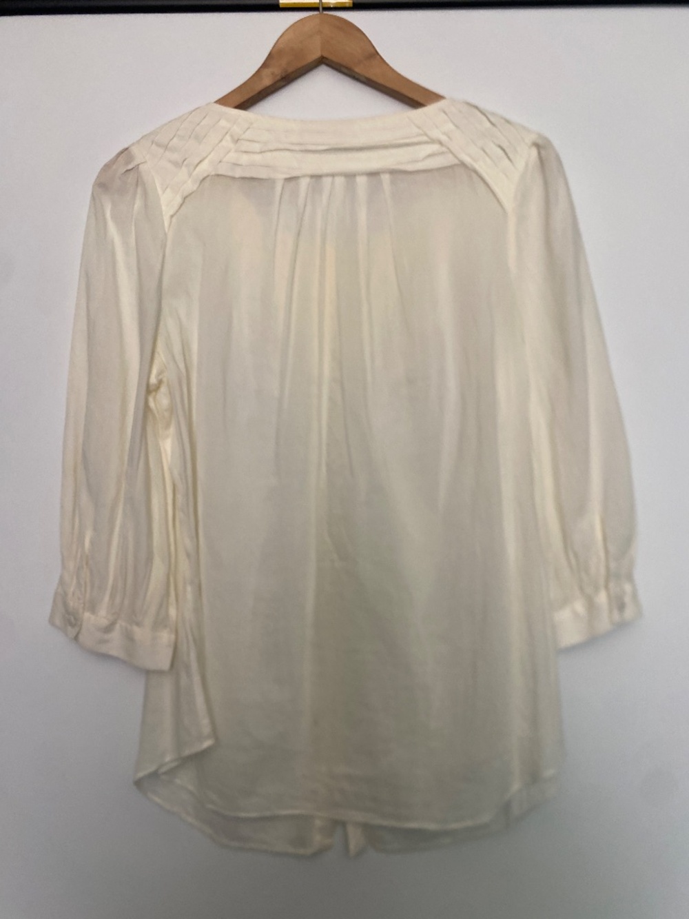 Anthro Maeve 12 Ruffle Button Front Top - Picture 3 of 12
